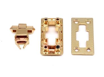 Golden Color Zinc Die Casting Parts Wear Resistant For Luxury Bags Durable